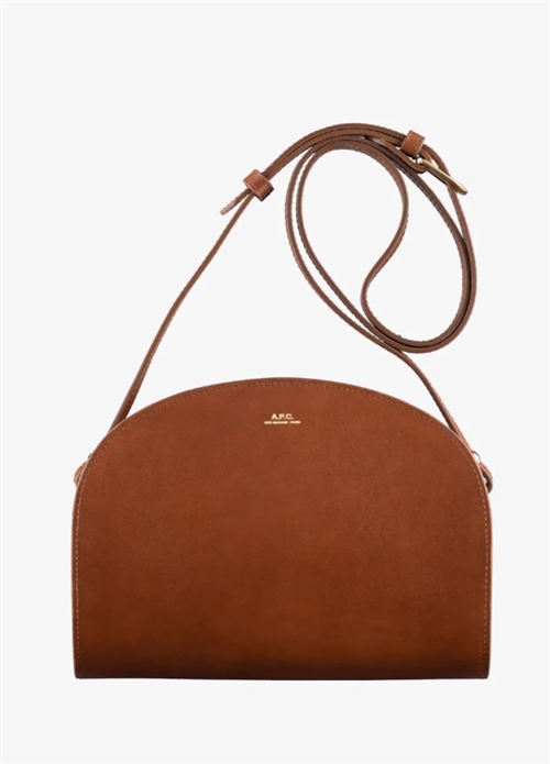 A.P.C SAC DEMI LUNE BAG NOOISETTE